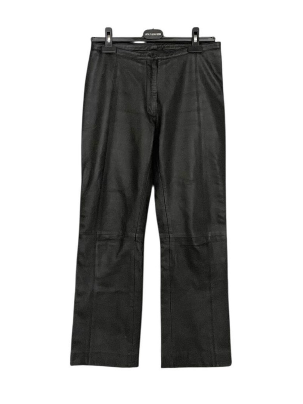 VINTAGE Women’s Leather Straight Leg Pants Black 28